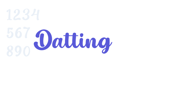 Datting font free