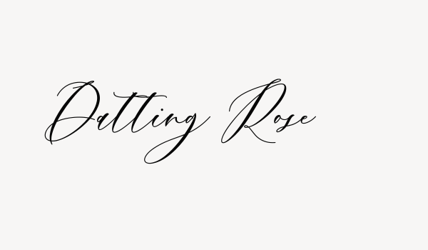 Datting Rose Font