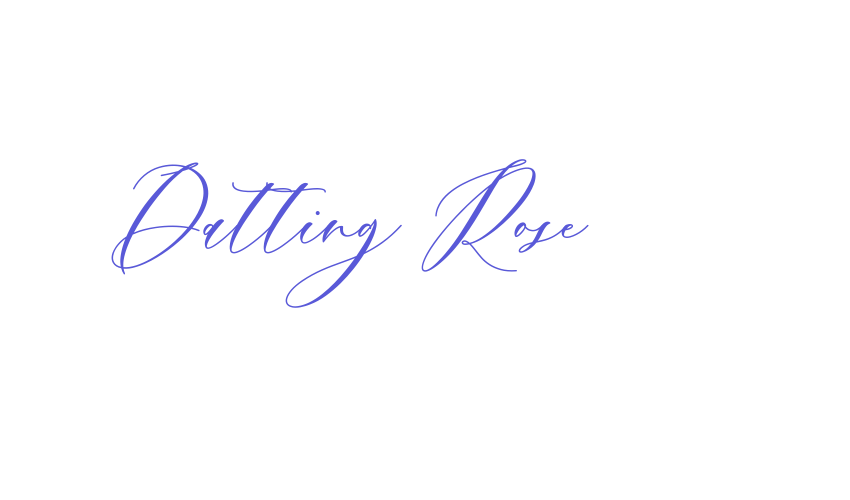 Datting Rose Font