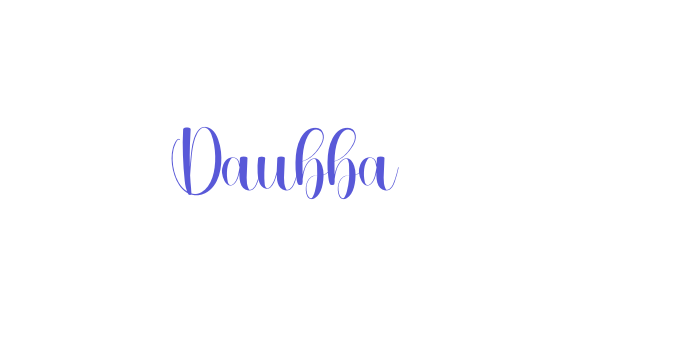 Daubba Font Download