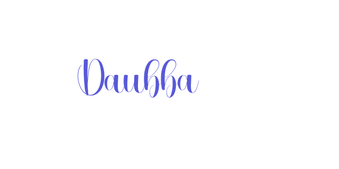 Daubba Font