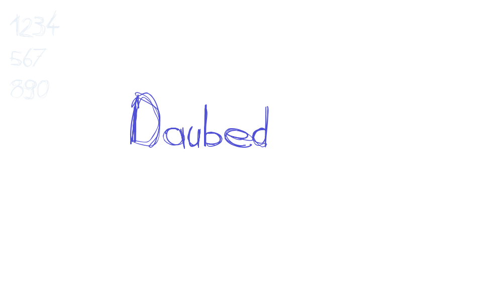 Daubed-font-download