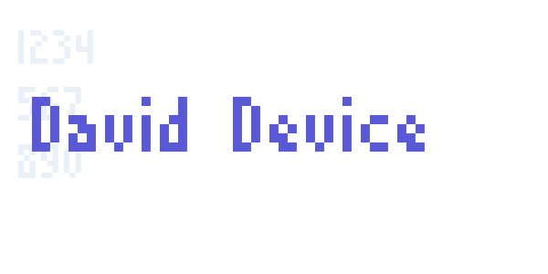 David Device font