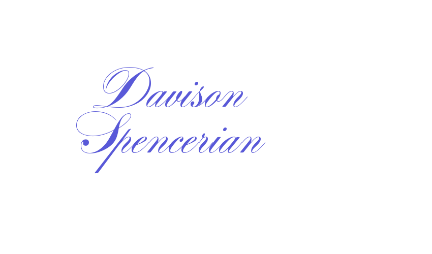 Davison Spencerian Font