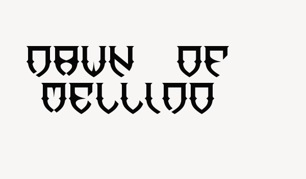 Dawn of Mellido Font