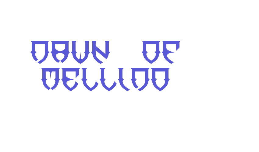 Dawn of Mellido Font