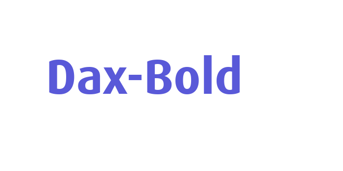 Dax-Bold Font