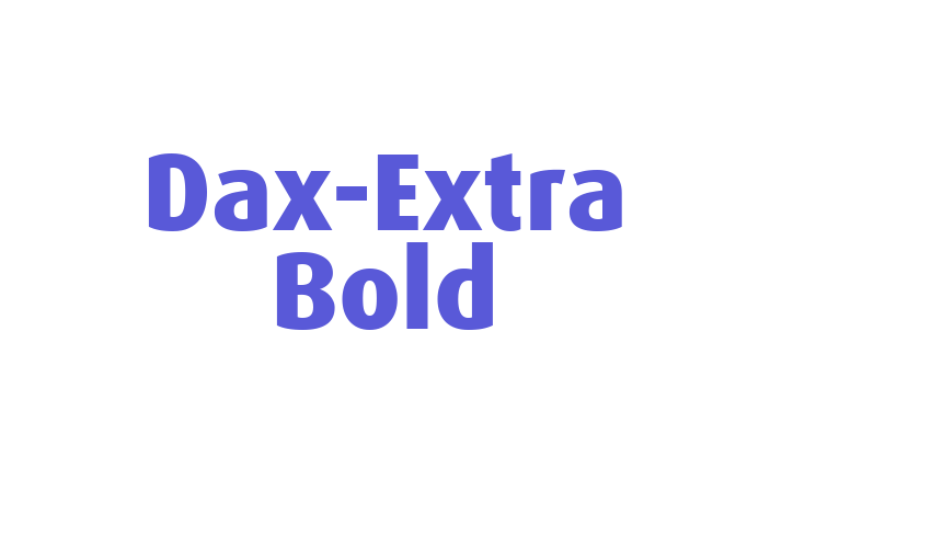 Dax-Extra Bold Font