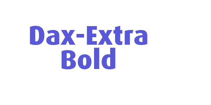 Dax-Extra Bold Font Download