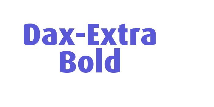 Dax-Extra Bold Font