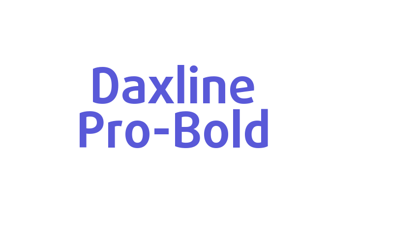 Daxline Pro-Bold Font