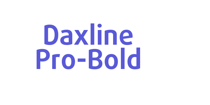 Daxline Pro-Bold Font Download