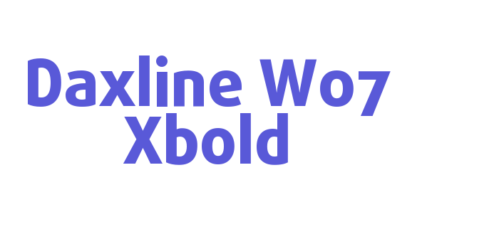 Daxline W07 Xbold Font Download