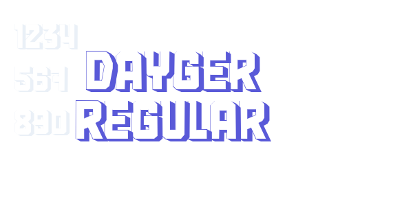 Dayger Regular font free