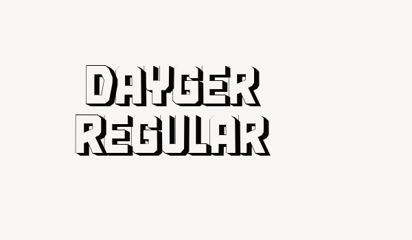 Dayger Regular Font