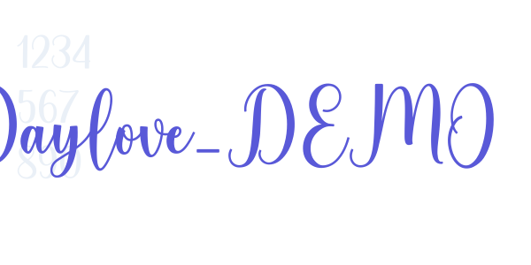 Daylove_DEMO font