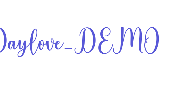 Daylove_DEMO Font Download