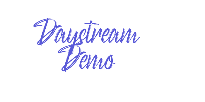 Daystream Demo Font