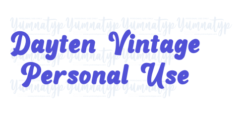 Dayten Vintage Personal Use-font-download