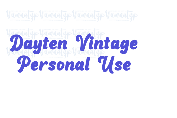 Dayten Vintage Personal Use