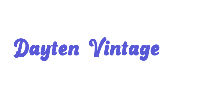 Dayten Vintage Font Download