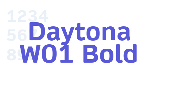 Daytona W01 Bold font free