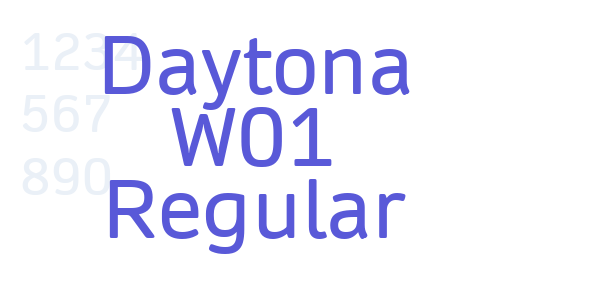 Daytona W01 Regular font free