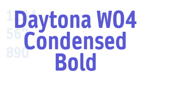 Daytona W04 Condensed Bold font free