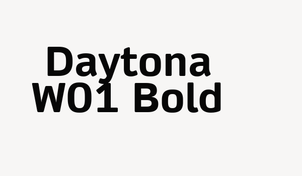 Daytona W01 Bold Font