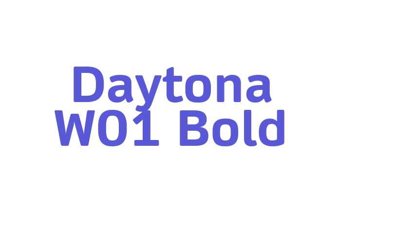 Daytona W01 Bold Font