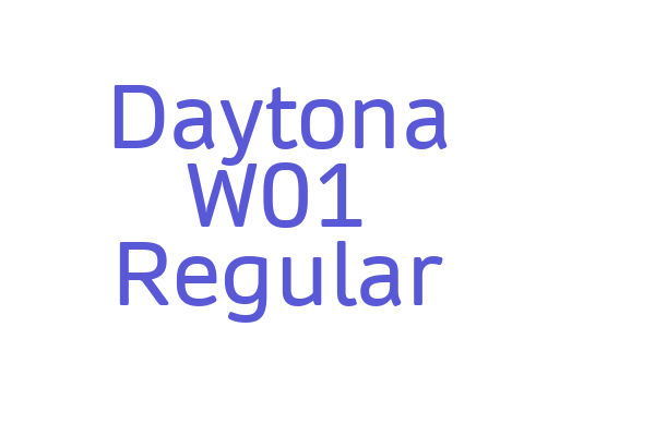 Daytona W01 Regular Font