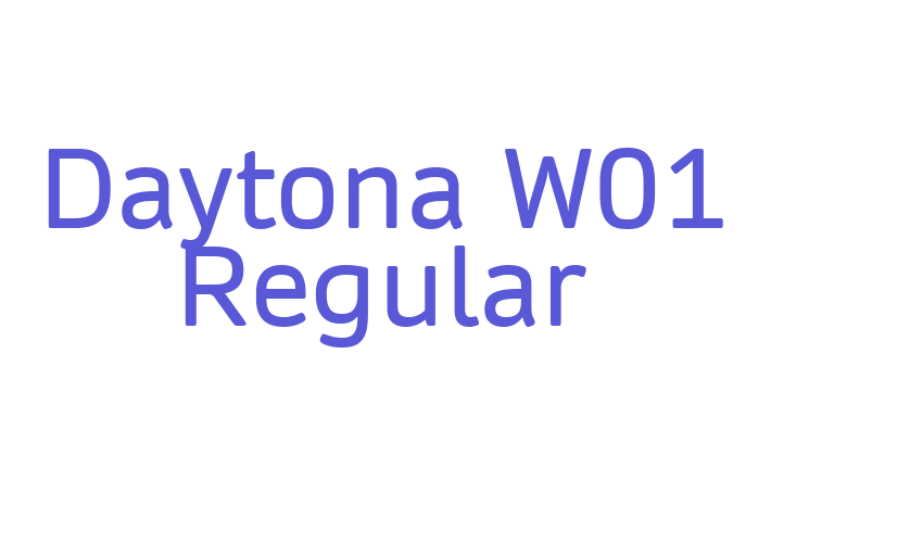 Daytona W01 Regular Font