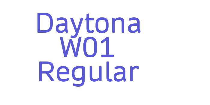 Daytona W01 Regular Font Download