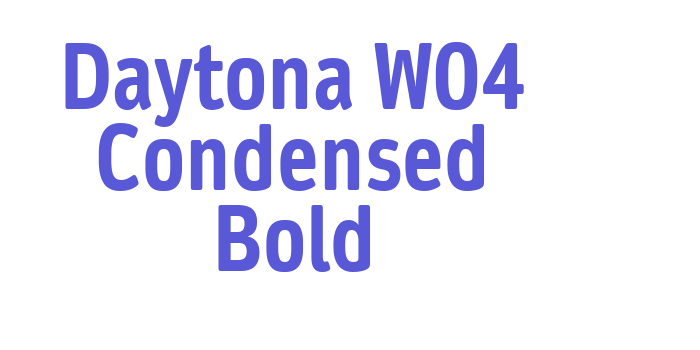 Daytona W04 Condensed Bold Font Download