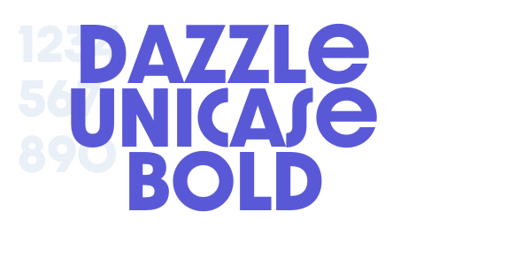 Dazzle Unicase Bold font free