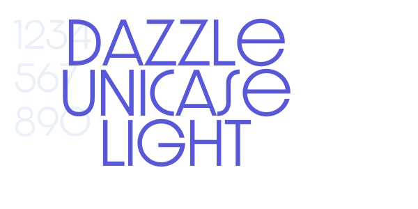 Dazzle Unicase Light font free