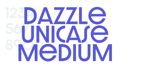 Dazzle Unicase Medium font free