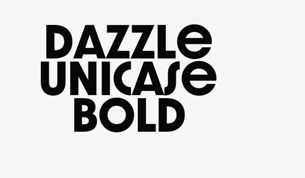 Dazzle Unicase Bold Font