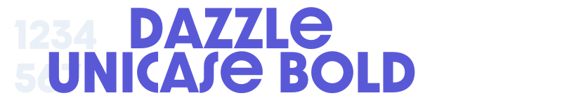 Dazzle Unicase Bold-related font