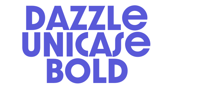 Dazzle Unicase Bold Font