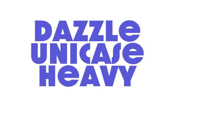 Dazzle Unicase Heavy Font