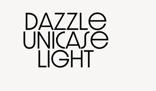 Dazzle Unicase Light Font