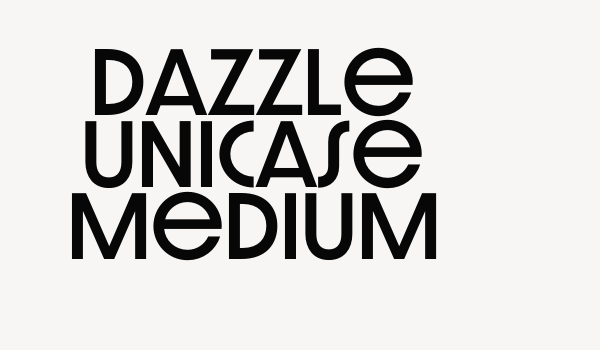 Dazzle Unicase Medium Font