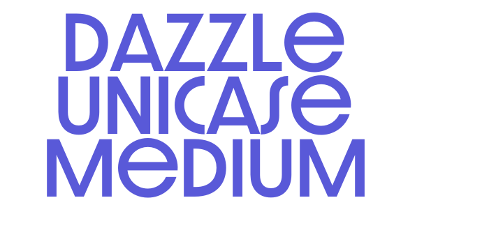 Dazzle Unicase Medium Font