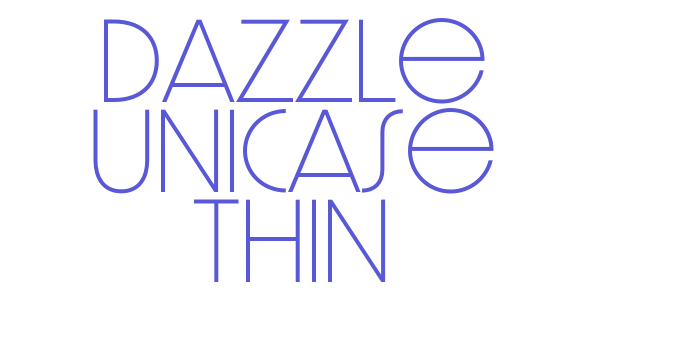 Dazzle Unicase Thin Font