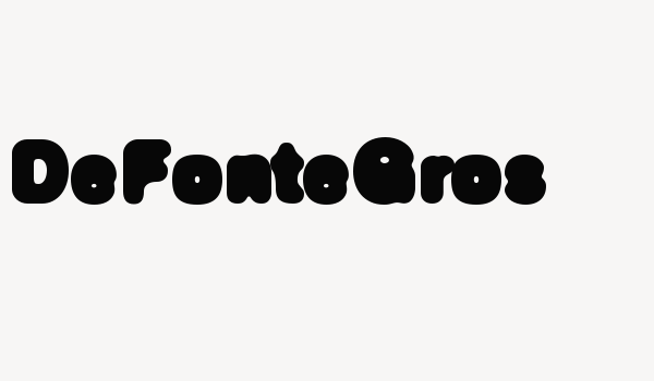 DeFonteGros Font