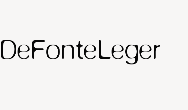 DeFonteLeger Font