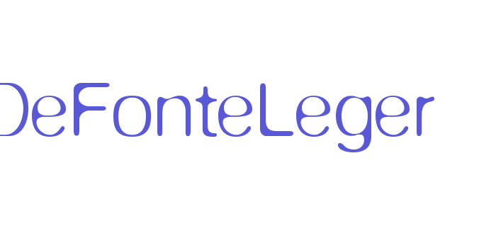 DeFonteLeger Font