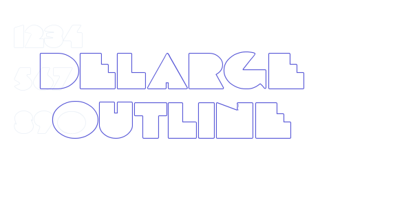 DeLarge Outline font free