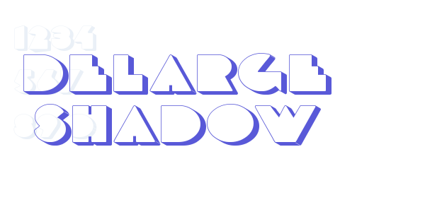 DeLarge Shadow font